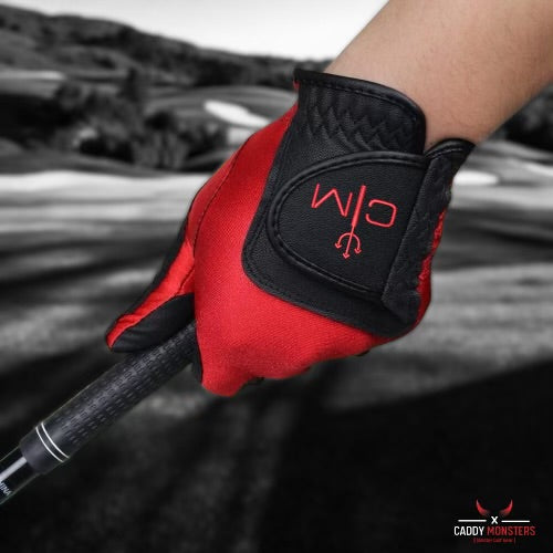 CM Golf Glove Red/Black